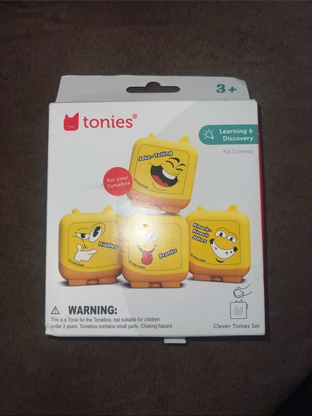Tonies Clever Tones Set - Yellow Kid Comedy Learning Toys OPEN Box